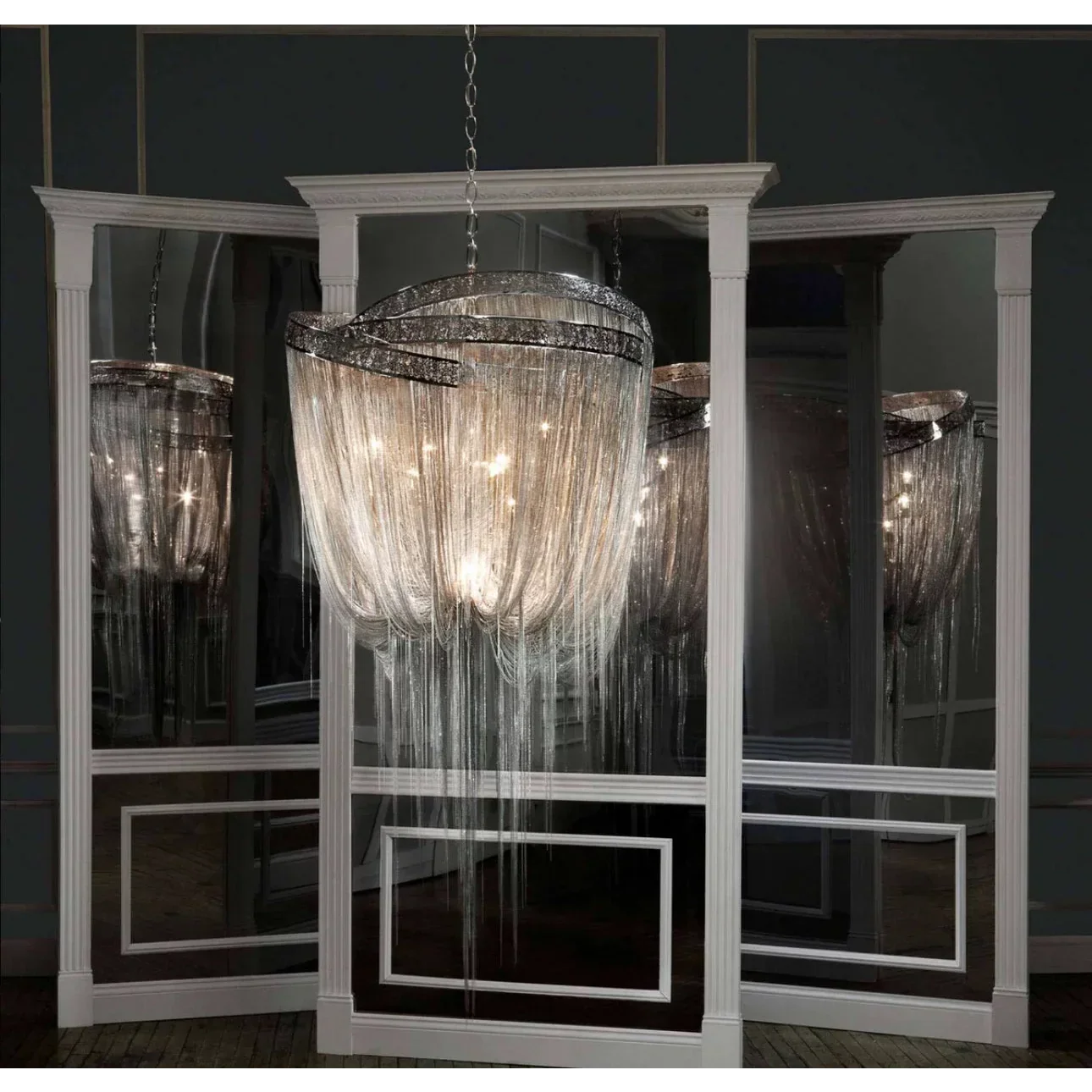 DRIFT MODERN GLASS PENDANT CHANDELIER 23.62" 31.5" 39.37" 47.24"D