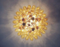 Murano Glass Chandelier – 85 petals – Caramel