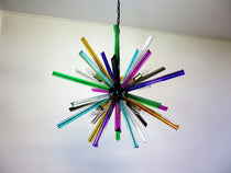 Murano Glass Chandelier – Sputnik – 30 prisms – Multi