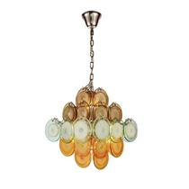MOLTEN MURANO ROUND GLASS CHANDELIER 23.6" 32.3" 39"D 39" 47"L