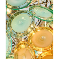 MOLTEN MURANO ROUND GLASS CHANDELIER 23.6" 32.3" 39"D 39" 47"L
