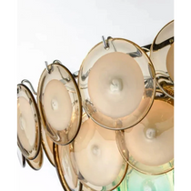 MOLTEN MURANO ROUND GLASS CHANDELIER 23.6" 32.3" 39"D 39" 47"L