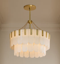 Nadia Alabaster Chandelier 30" 41"