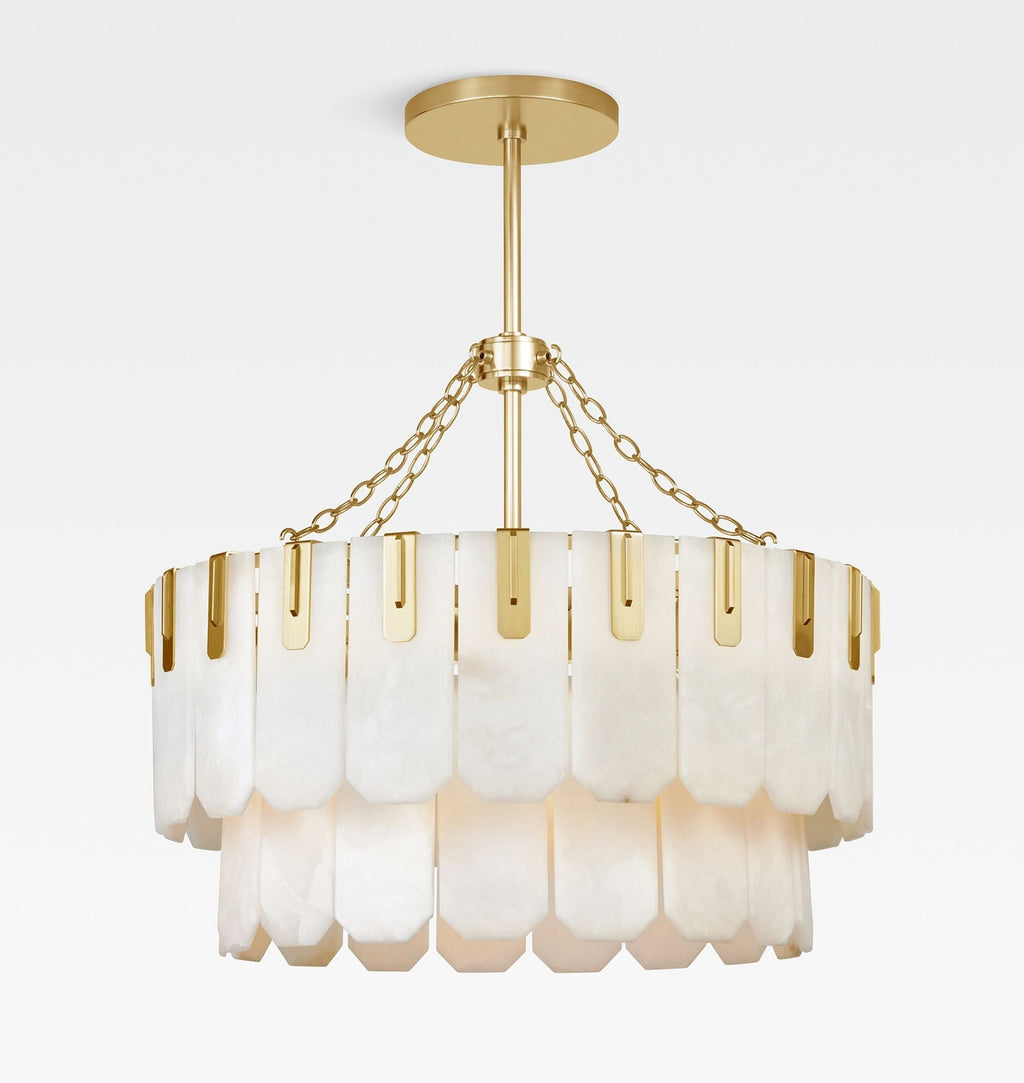 Nadia Alabaster Chandelier 30" 41"
