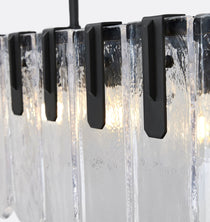 Nadia Glass Linear Chandelier 42" Width