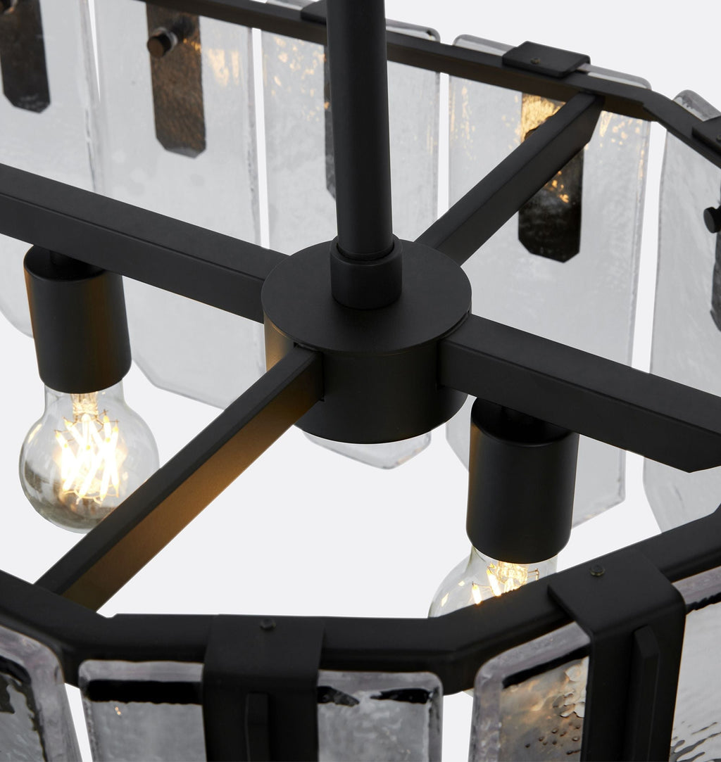 Nadia Glass Linear Chandelier 42" Width