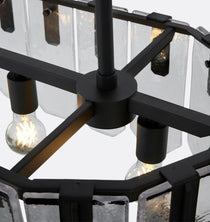 Nadia Glass Linear Chandelier 42" Width