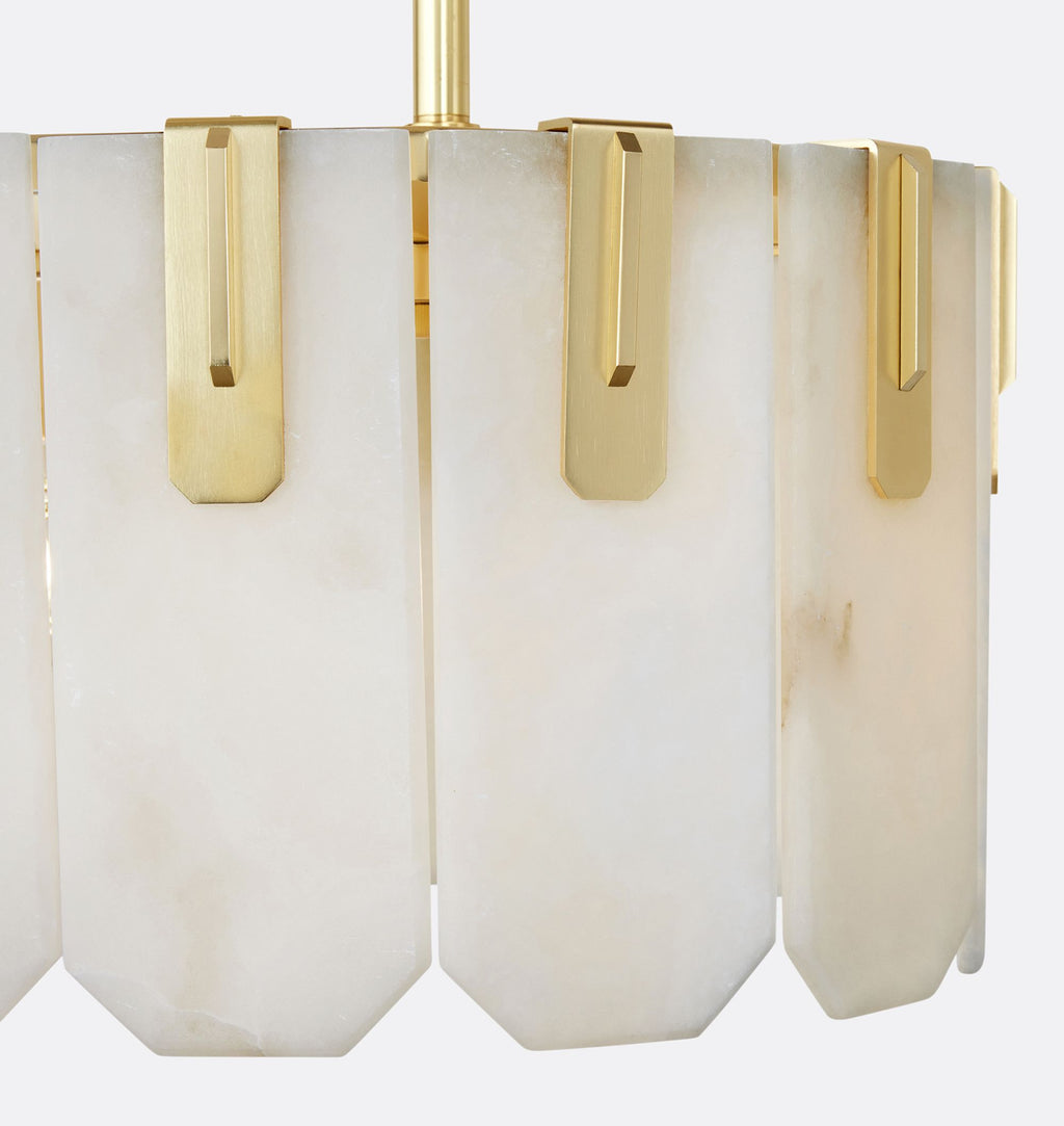 Nadia Alabaster Linear Chandelier 42" Width