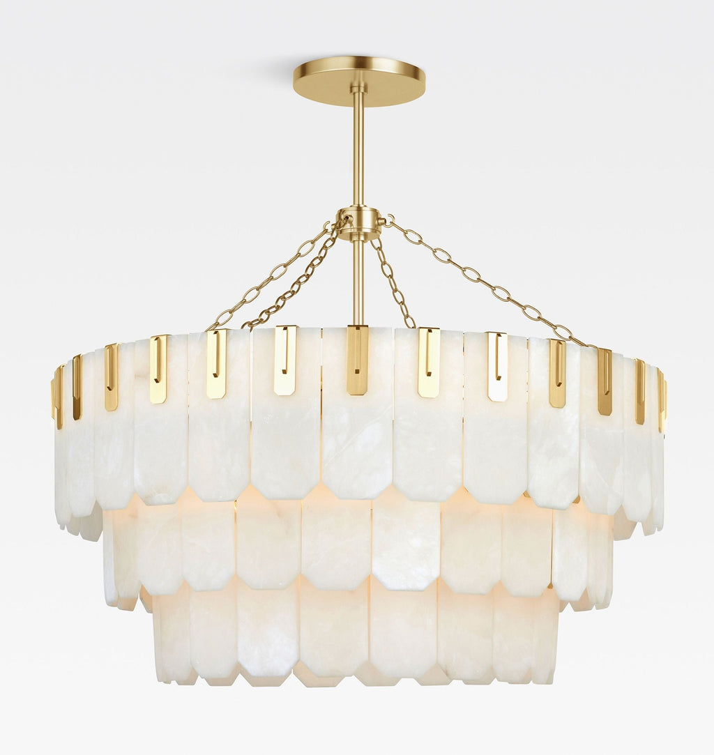 Nadia Alabaster Chandelier 30" 41"