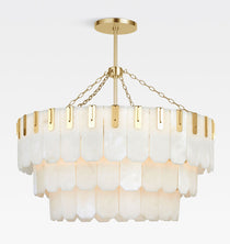 Nadia Alabaster Chandelier 30" 41"