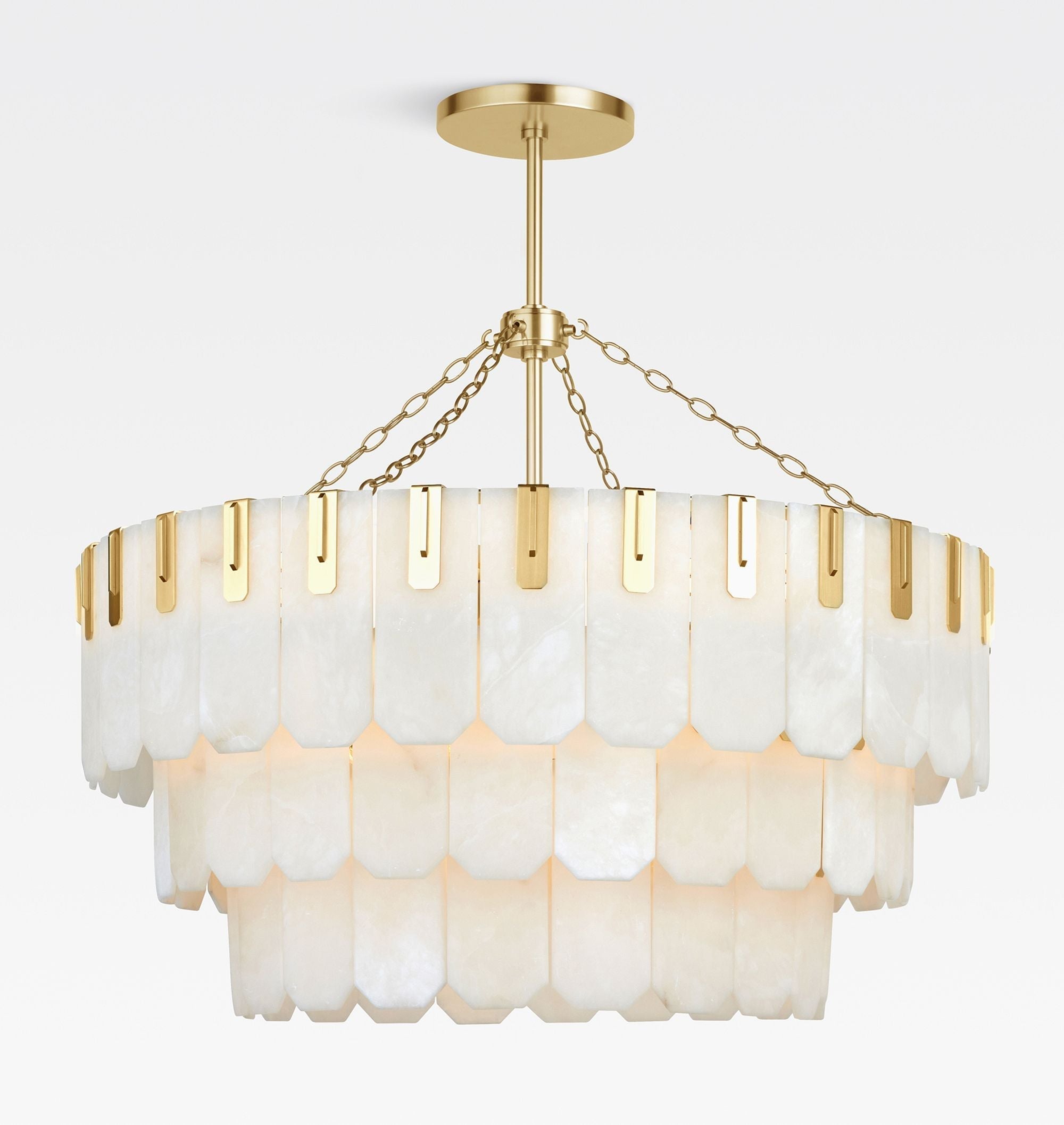 Nadia Alabaster Chandelier 30" 41"