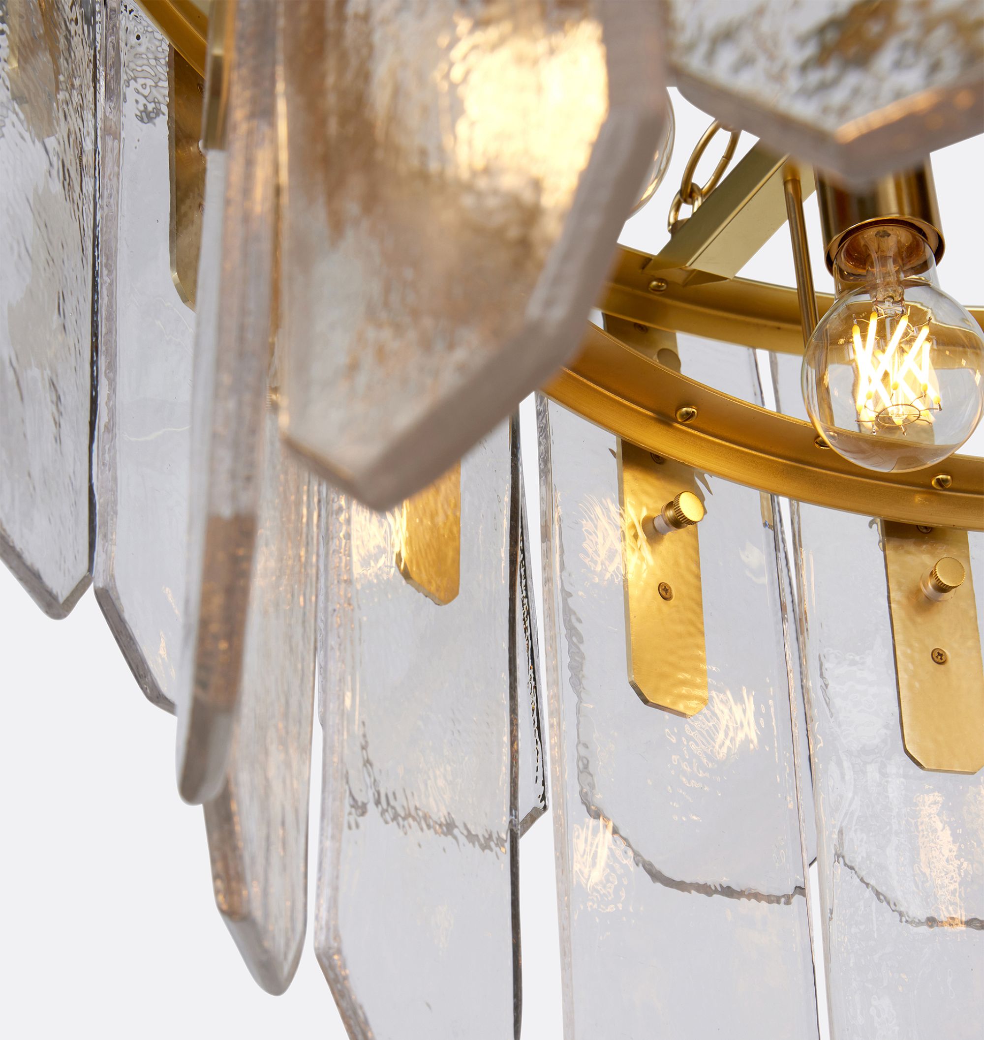 Nadia Glass Chandelier 30" 41"
