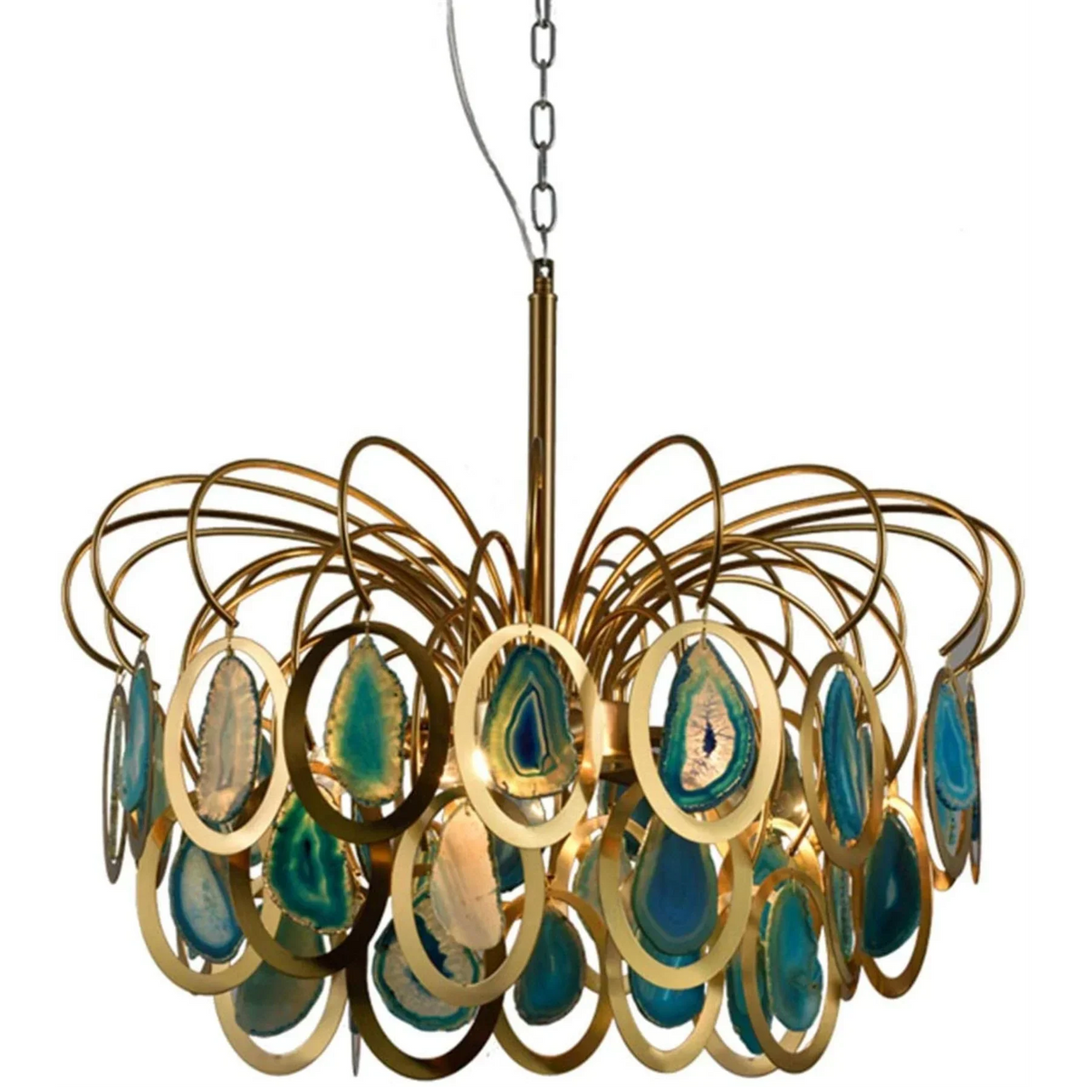 ETERNA NATURAL AGATE MODERN CHANDELIER 21'' 33''D Main image