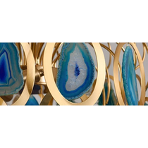 ETERNA NATURAL AGATE MODERN CHANDELIER 21'' 33''D