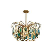 ETERNA NATURAL AGATE MODERN CHANDELIER 21'' 33''D