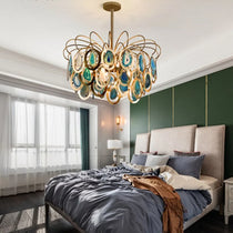 ETERNA NATURAL AGATE MODERN CHANDELIER 21'' 33''D