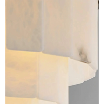 AURA NATURAL ALABASTER CHANDELIER 39" 47"L