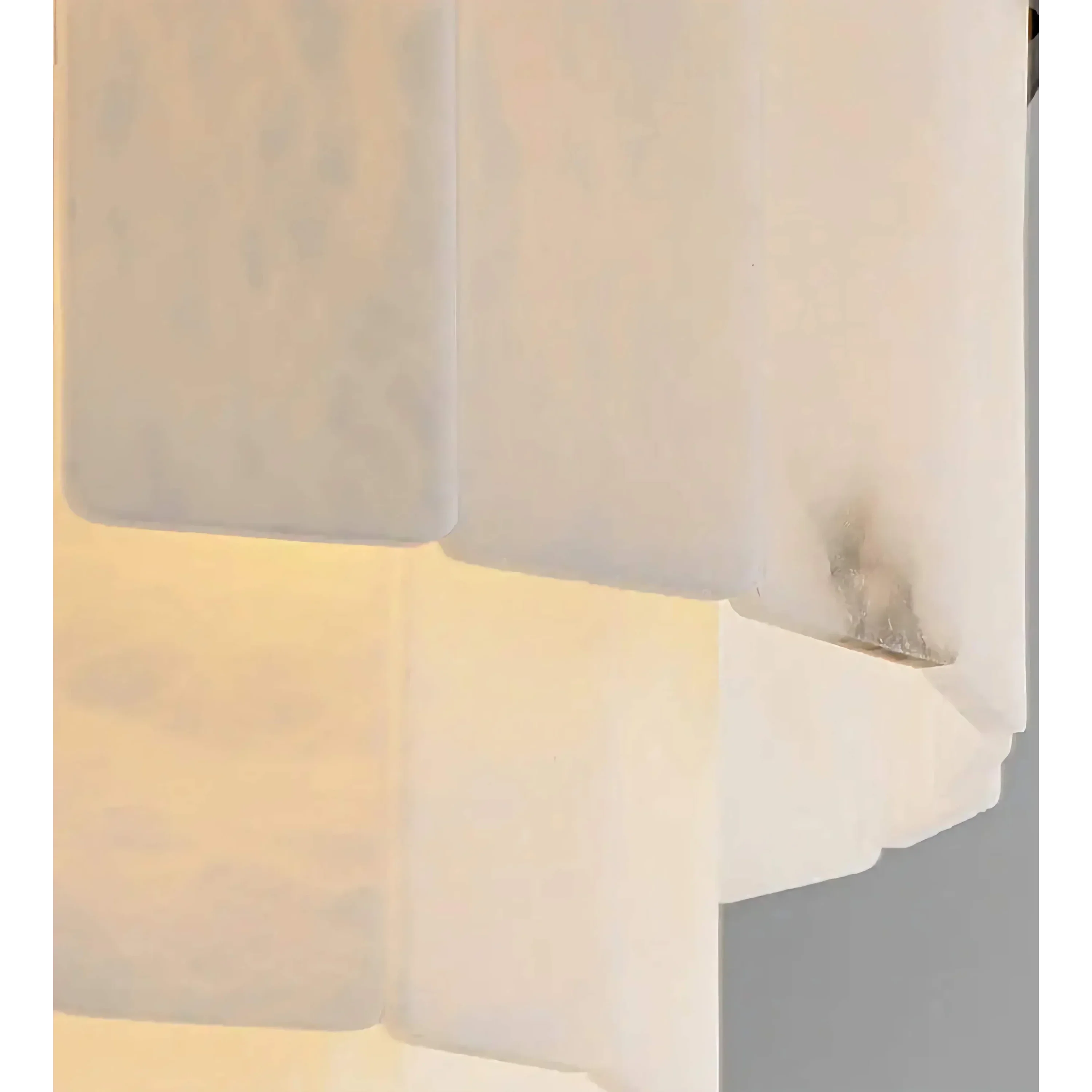 AURA NATURAL ALABASTER CHANDELIER 39" 47"L