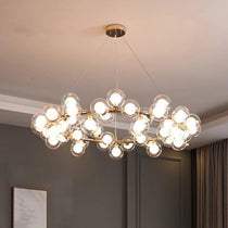 Modern Glass Round Chandelier  For Living Room