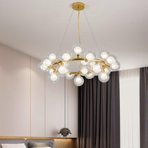 Modern Glass Round Chandelier  For Living Room