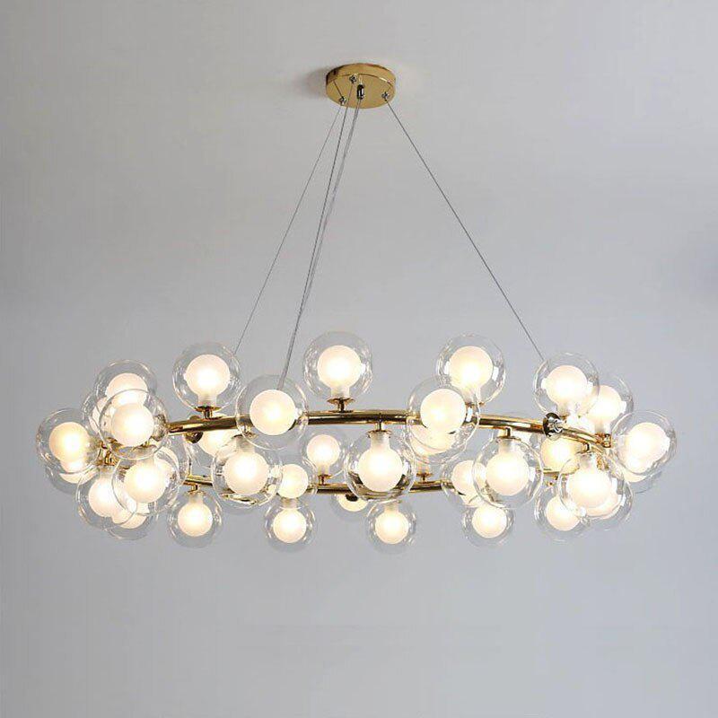 Modern Glass Round Chandelier  For Living Room