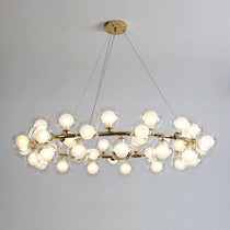 Modern Glass Round Chandelier  For Living Room