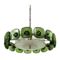 HAVEN OLIVE CRYSTAL CHANDELIER 15.75"D