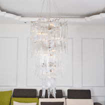 Luxury Crystal Branch Chandelier For Staircase