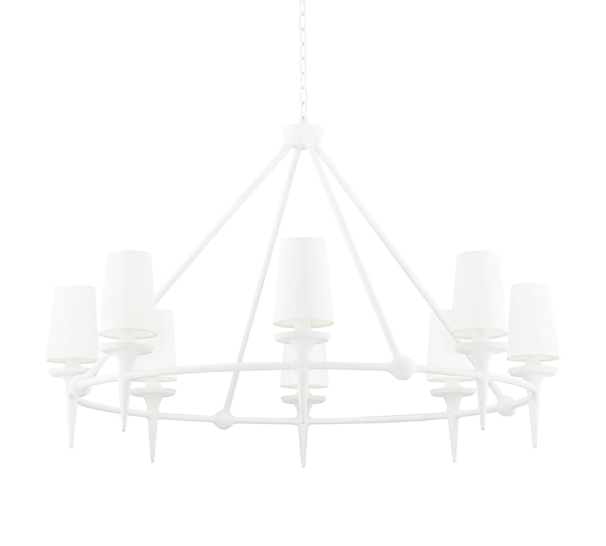 Penny Round Metal Chandelier 48" Main image