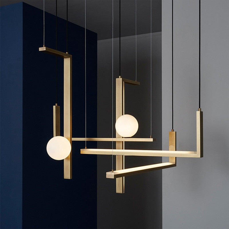 Kennedy Glass Chandelier