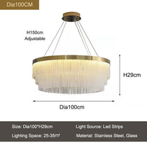 Iver Glass Modern Chandelier