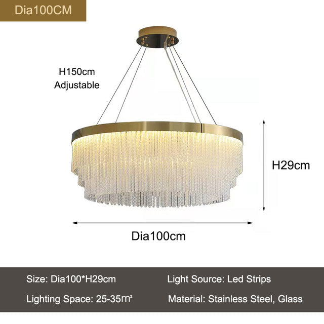 Iver Glass Modern Chandelier