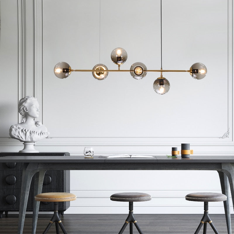 Ruby Glass Chandelier