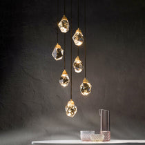 Stones Multiple Irregular Crystal Chandelier