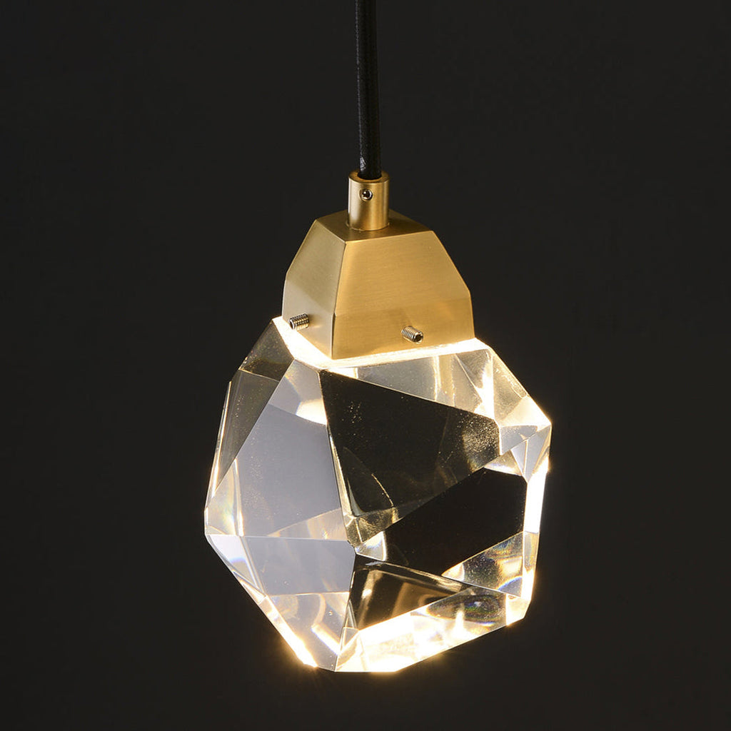 Stones Multiple Irregular Crystal Chandelier