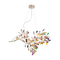 RADIANCE REAL AGATE FIREFLY CHANDELIER 25.6" 29" 43"D