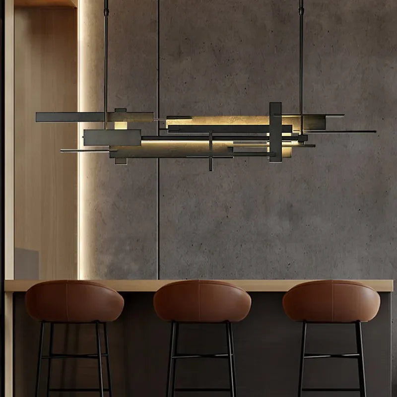 BRAVIA RECTILINEAR HARMONY LED CHANDELIER 23.6" 31.5" 39" 47"L