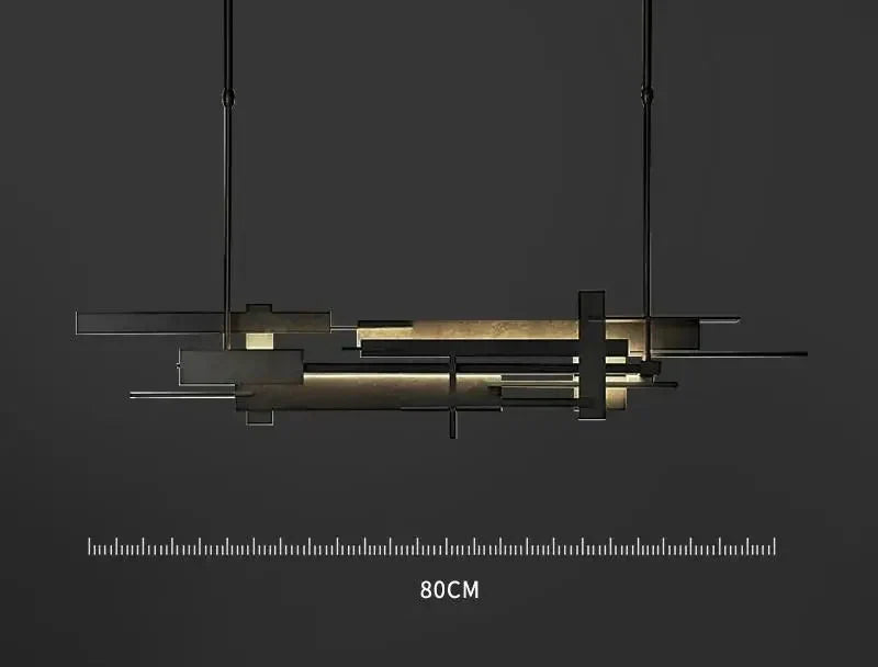 BRAVIA RECTILINEAR HARMONY LED CHANDELIER 23.6" 31.5" 39" 47"L