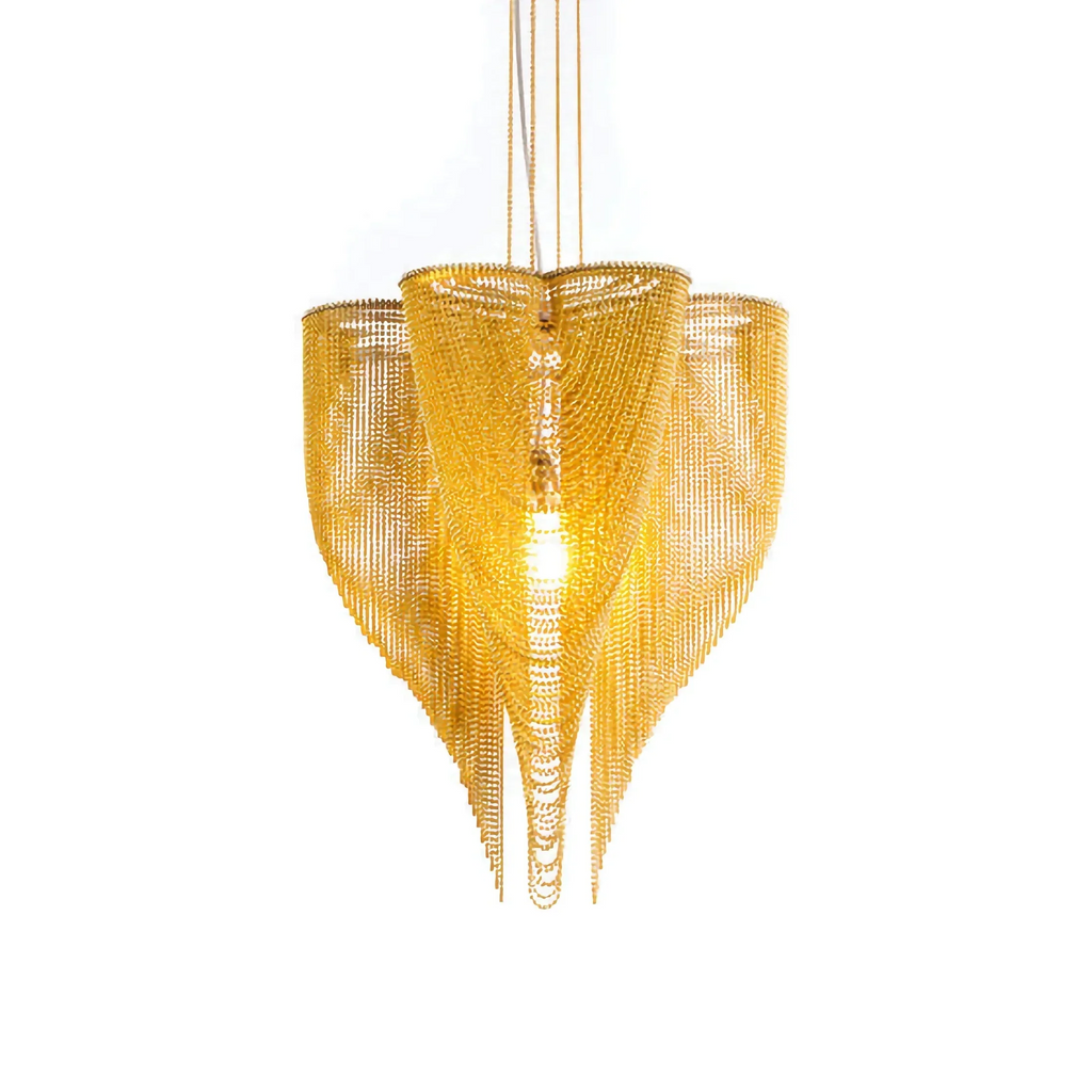 DRIFT ROSE GOLD CLOVER MESH CHANDELIER 16" 20" 24" 32" 39"D