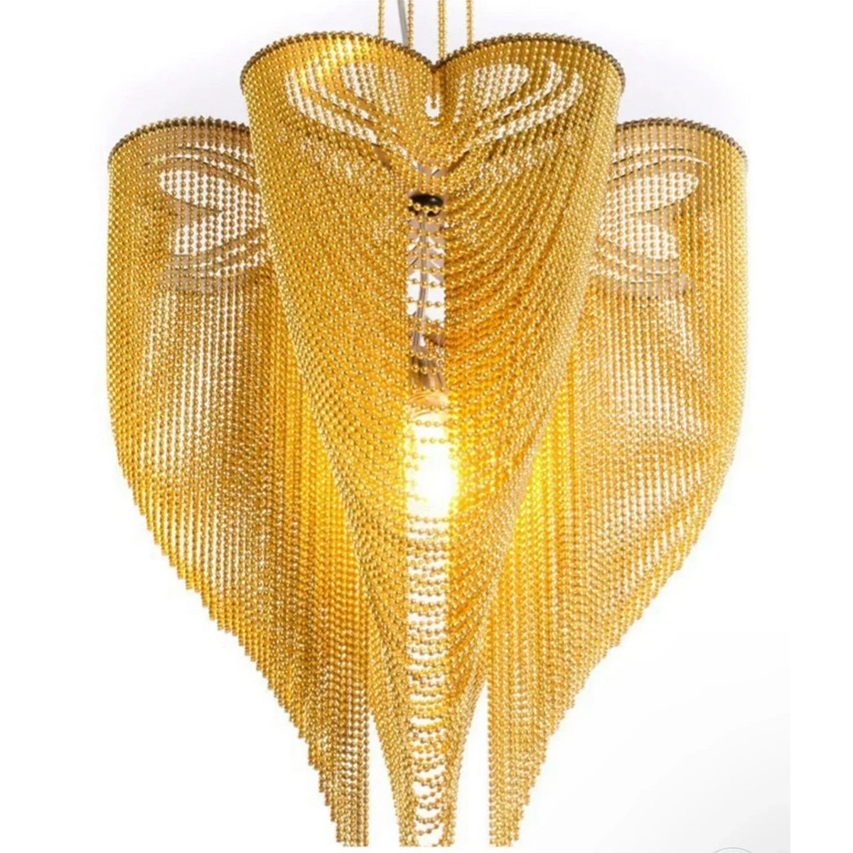 DRIFT ROSE GOLD CLOVER MESH CHANDELIER 16" 20" 24" 32" 39"D
