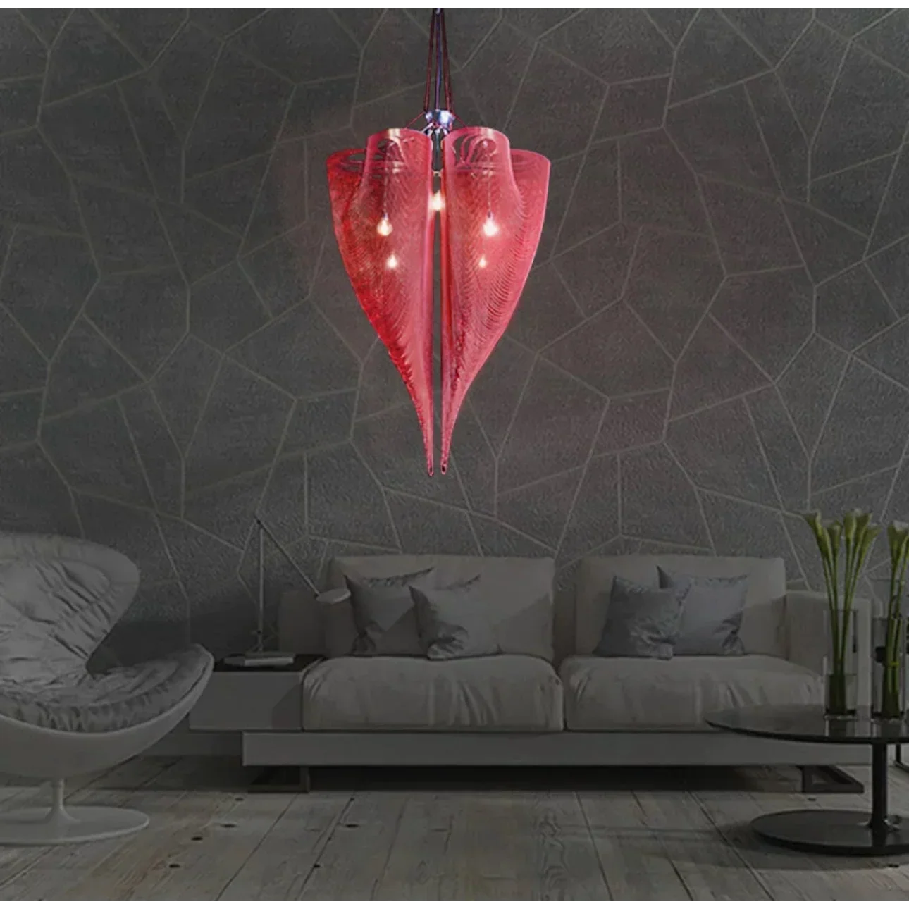 DRIFT ROSE GOLD CLOVER MESH CHANDELIER 16" 20" 24" 32" 39"D