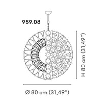 Espe Crystal Chandeliers Amber Yellow