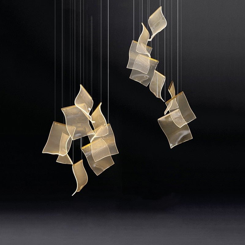 Sheets Chandelier (Rectangle Ceiling Mount)