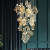 Sheets Chandelier (Round Ceiling Mount)