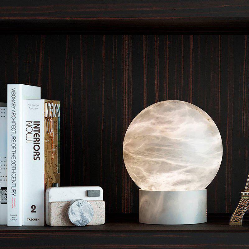 Wenny Round Alabaster Table Lamp Secondary image