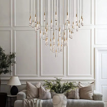 Soltaire Crystal Round Chandelier 17" 24" 36" 48" 58"D