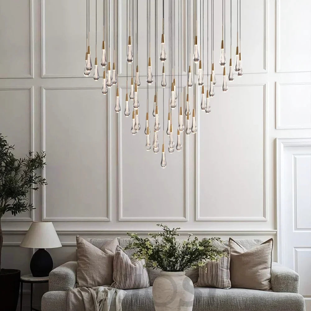 Soltaire Crystal Round Chandelier 17" 24" 36" 48" 58"D