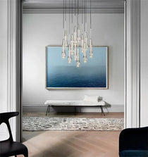 Soltaire Crystal Round Chandelier 17" 24" 36" 48" 58"D
