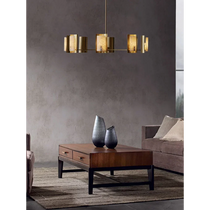 AUREA SPANISH ALABASTER ROUND CHANDELIER 29.5" 38.2"D