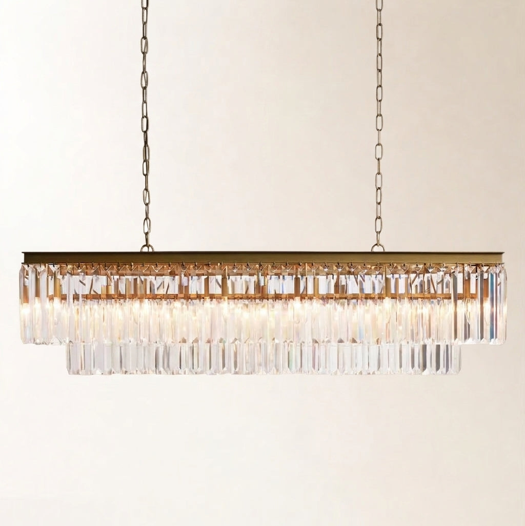 Leyland Tiered Rectangular Chandelier